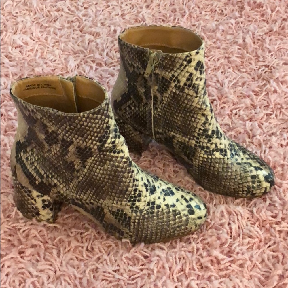 Snakeskin boots